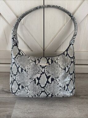 Vintage Nine West 90s Y2K faux snake skin shoulder bag